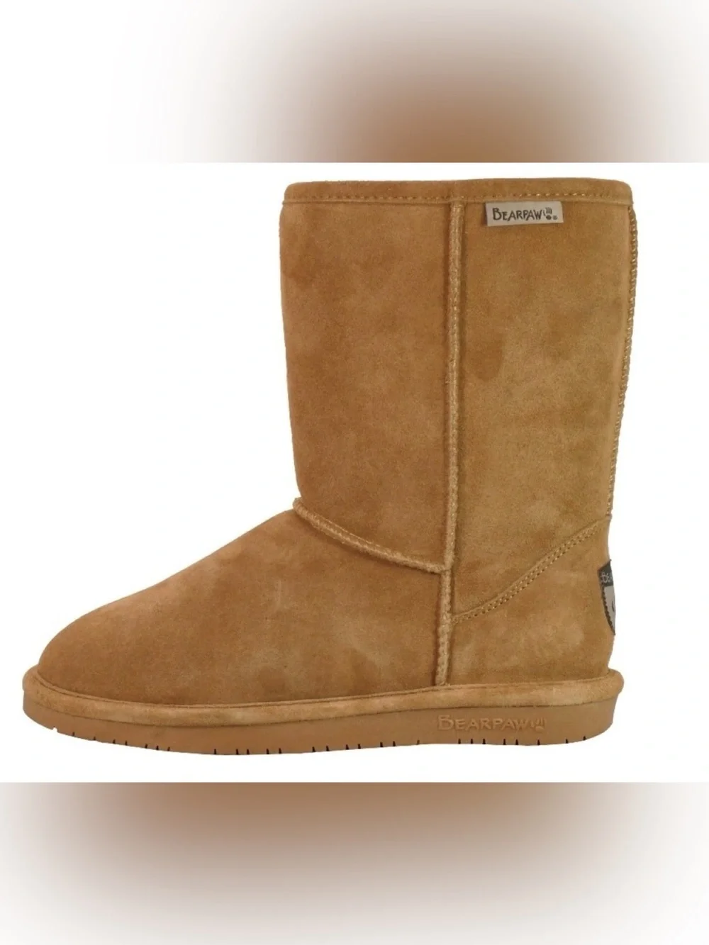 BearPaw Kids Classic Tall Chestnut Suede Boots Size 9